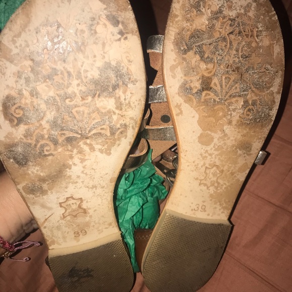 Greek Leather Gladiator Sandals - Picture 4 of 5